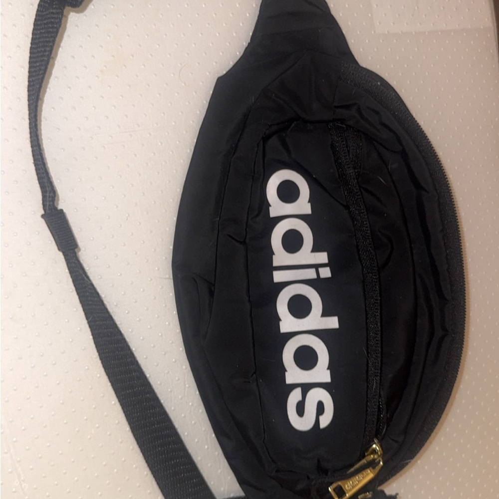 Adidas Black Belt Bag with Adjustable Strap